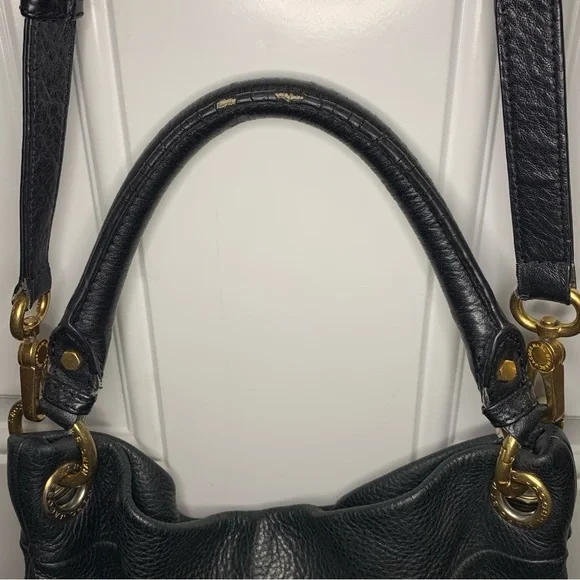 Marc by Marc Jacobs Pebbled Leather Top Handle Bag Classic Q Hillier Hobo $390.0 - Picture 9 of 12